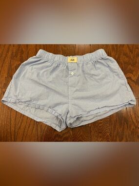 Oddli Blue Plaid Boxer Shorts – Size XS/S